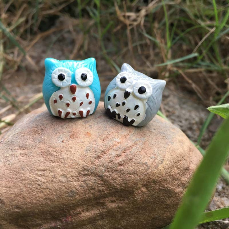 10 PCS Owl Mini Micro Landscape Decoration Resin Crafts DIY Landscape Ornaments
