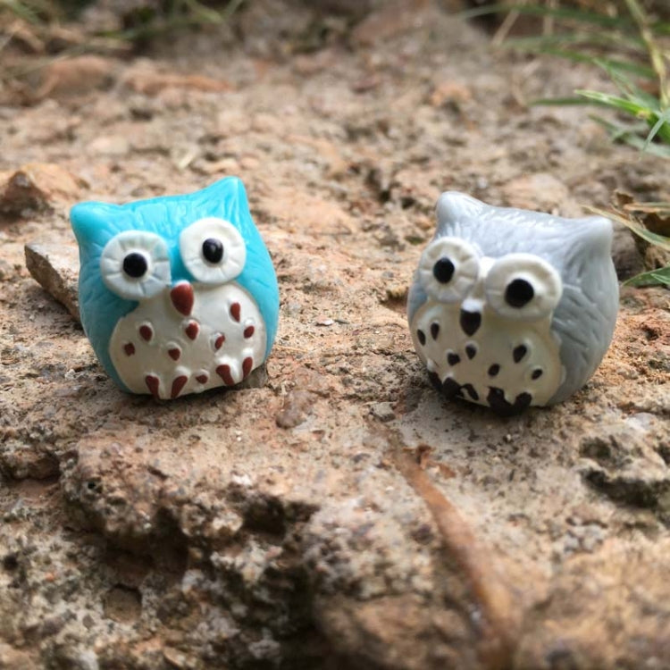 10 PCS Owl Mini Micro Landscape Decoration Resin Crafts DIY Landscape Ornaments