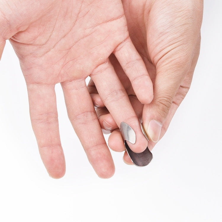 4 PCS / Set Adjustable Stainless Steel Finger Hand Guard Finger Protector Knife Slice Chop Safe Cooking Tools