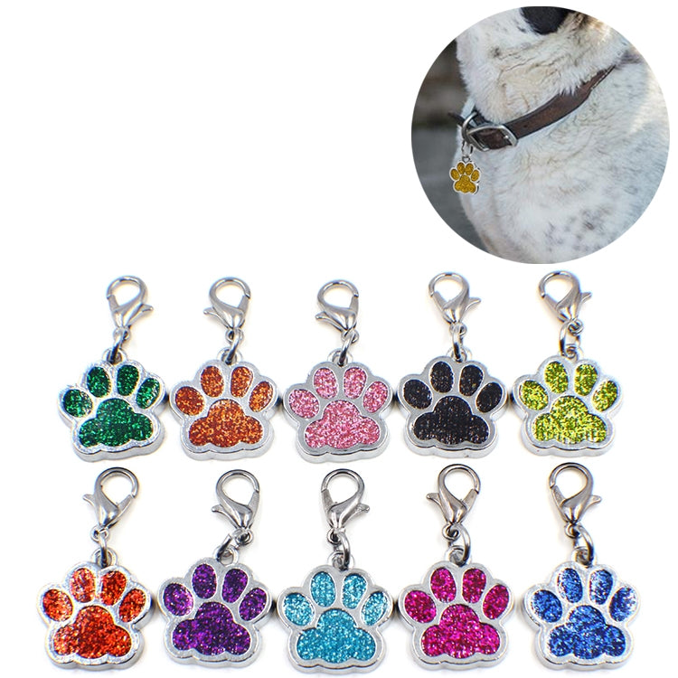 10 PCS Enamel Cat Dog  Bear Paw Prints Key Chain Jewelry Making