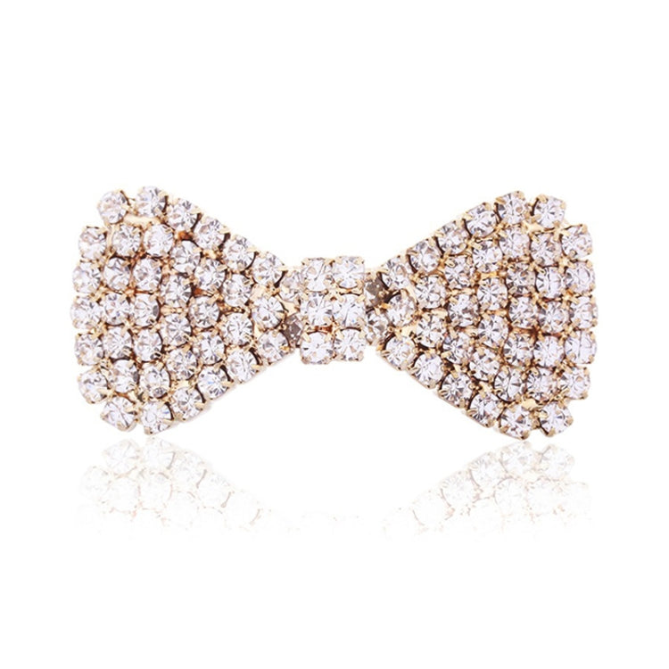 2 PCS  Fashion Women Crystal Rhinestone Hairpins Bow Knot Barrettes