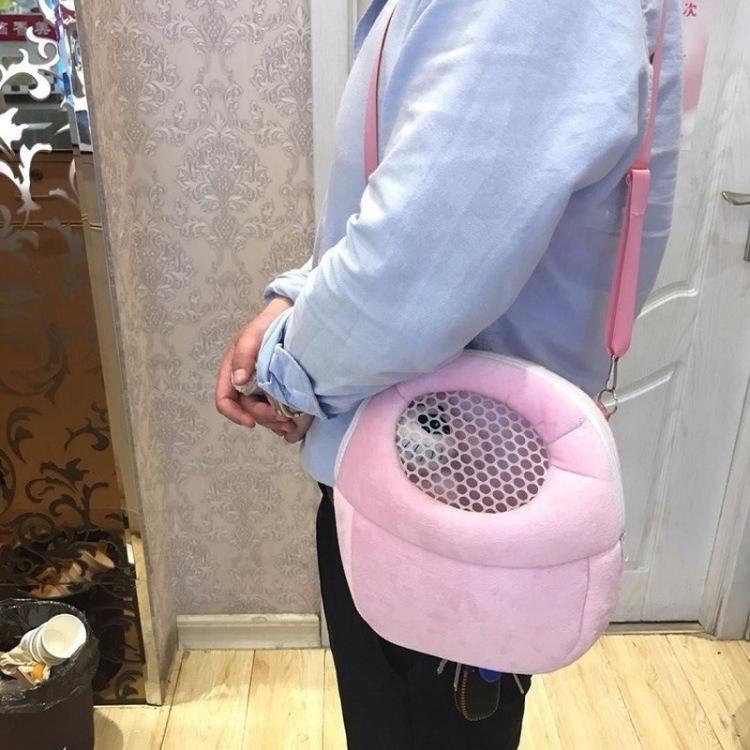 Pet Bag Small Pet Hamster Carrier Pure Color Leash Travel Bag