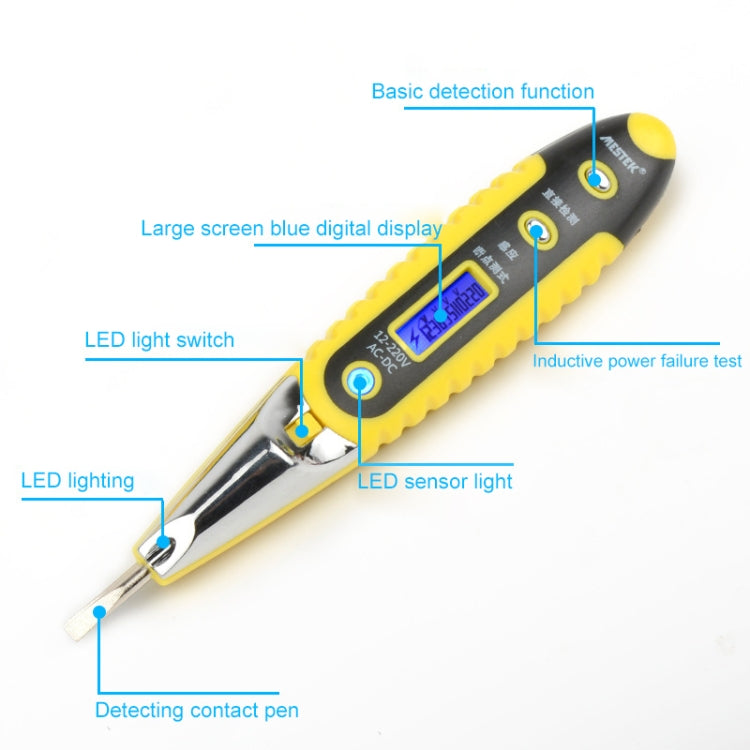 Socket Wall AC Power Outlet Voltage Detector Sensor Tester Electric Test Pen LED Light Voltage Indicator