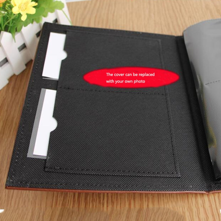 6 inch PU Leather Family Daily Photo Album with Creative Pocket