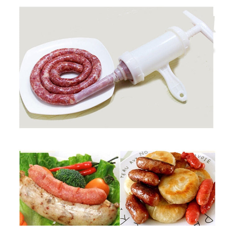 2 PCS Sausage Machine Meat Stuffer Filler Hand Operated Salami Maker