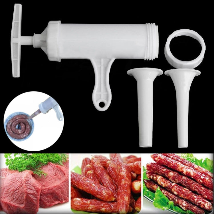 2 PCS Sausage Machine Meat Stuffer Filler Hand Operated Salami Maker