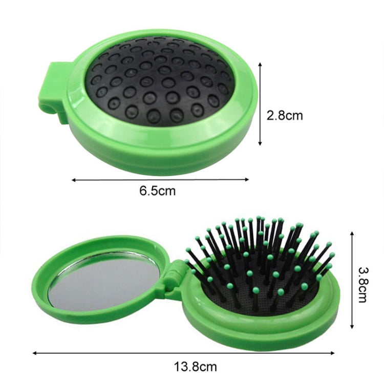10 PCS Portable Round Pocket Small Size Travel Massage Folding Comb Hair Brush