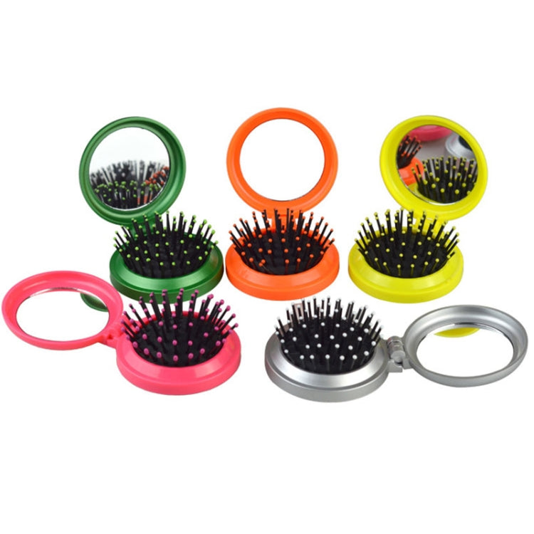 10 PCS Portable Round Pocket Small Size Travel Massage Folding Comb Hair Brush