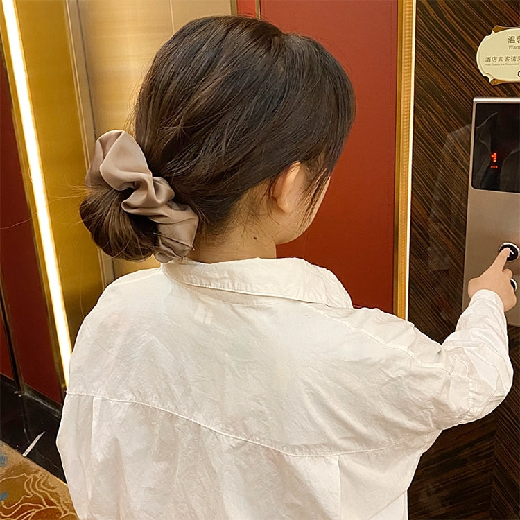 2 PCS Large Intestine Ring Hair Band Women Fabric Ponytail Seamless Stretch Hair Jewelry