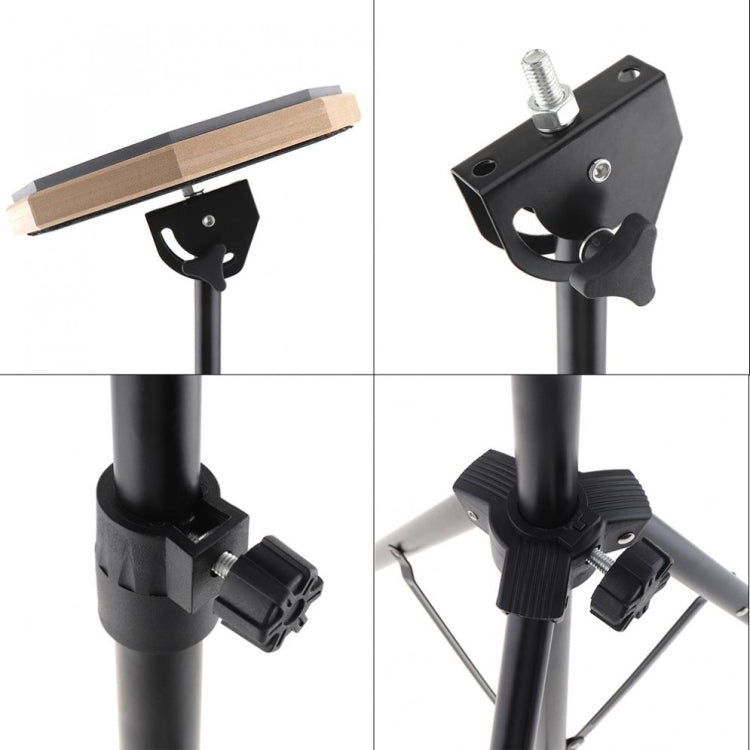 8 Inch Rubber Wooden Dumb Drum Practice Training Drum Pad with Stand