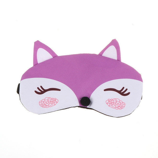 Cute Fox 3D Sleep Mask Rest Travel Sleeping Cover Sleep Ice Mask