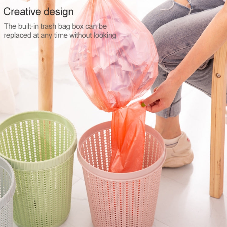 Household Removable Plastic Trash Bin Built-in Trash Bag Box