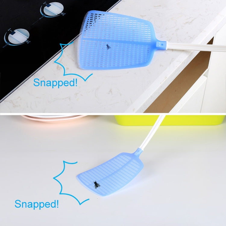Household Plastic Long Handle Fly Swatter Mosquito Swatter, Random Color Delivery