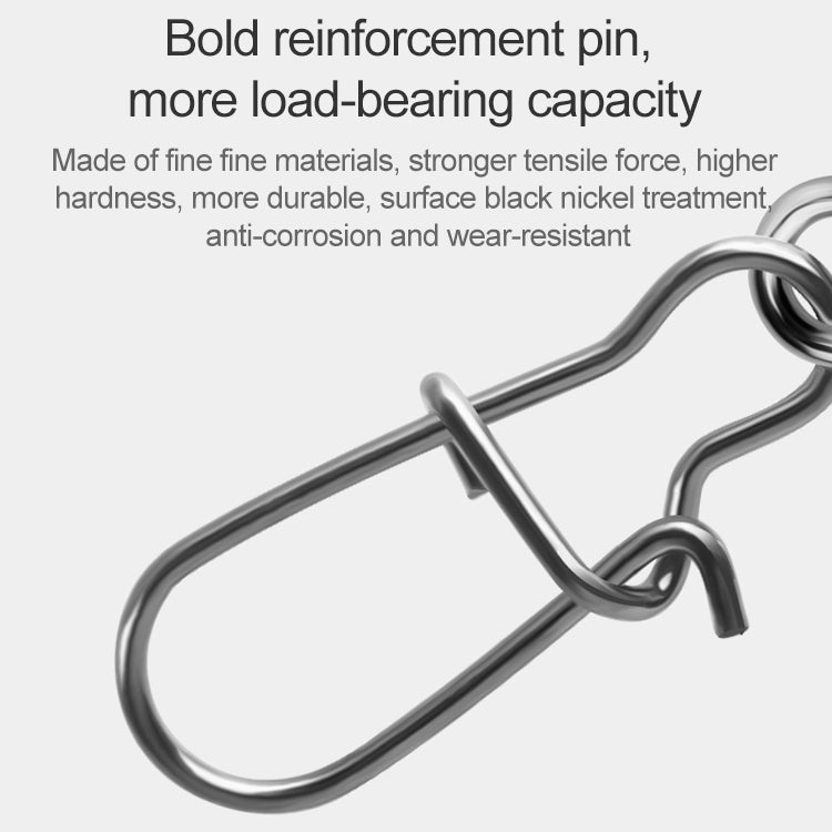 10pcs /Pack Stainless Steel Fishing Connector Bearing Rolling Swivel Connector Fishing Gear Accessories