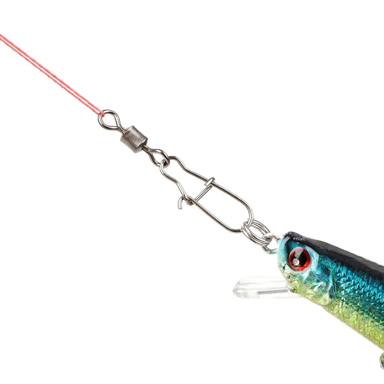 10pcs /Pack Stainless Steel Fishing Connector Bearing Rolling Swivel Connector Fishing Gear Accessories