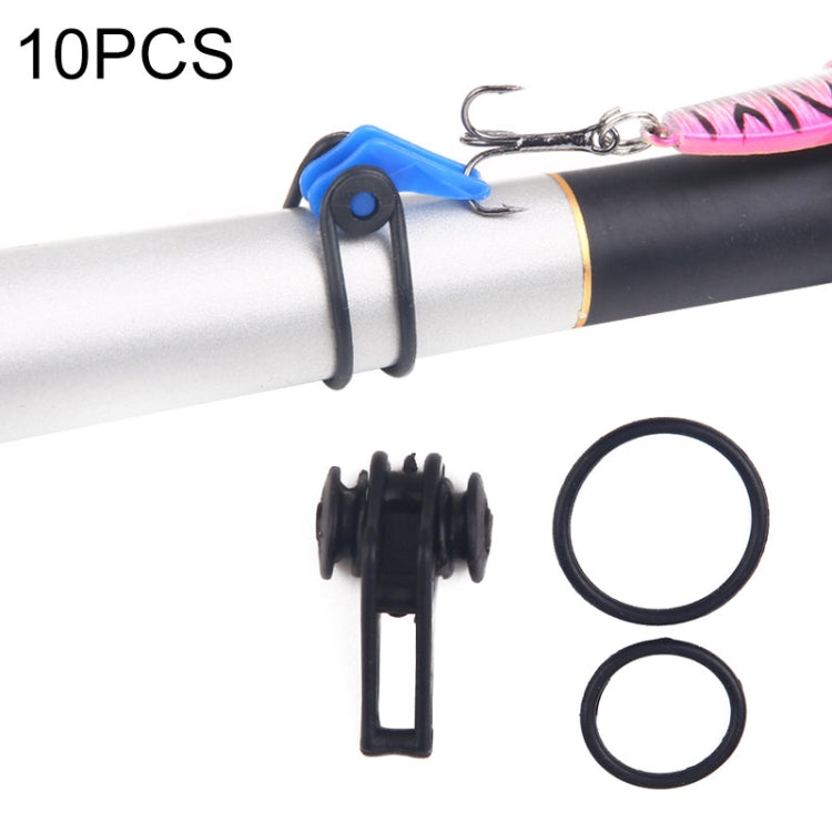 10 PCS/Bag Plastic Fishing Hook Keeper for Fishing Rod Pole Fishing Lures Bait  Safety Holder Fishing Tackle