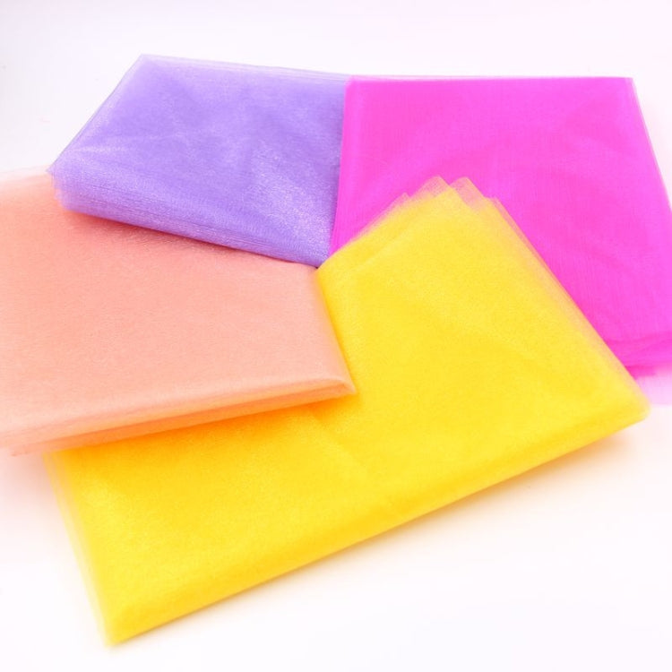 3pcs Tulle Roll Crystal Fabric Organza Tulle Roll Spool Decoration for Wedding Birthday Party, Size:2.5mx48cm