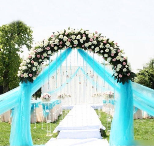 3pcs Tulle Roll Crystal Fabric Organza Tulle Roll Spool Decoration for Wedding Birthday Party, Size:2.5mx48cm