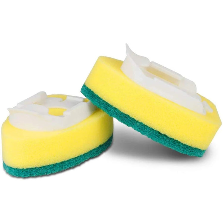 Kitchen Plastic Long Handle Cleaning Brush Automatic Adding Liquid Brush Removable Sponge Brush