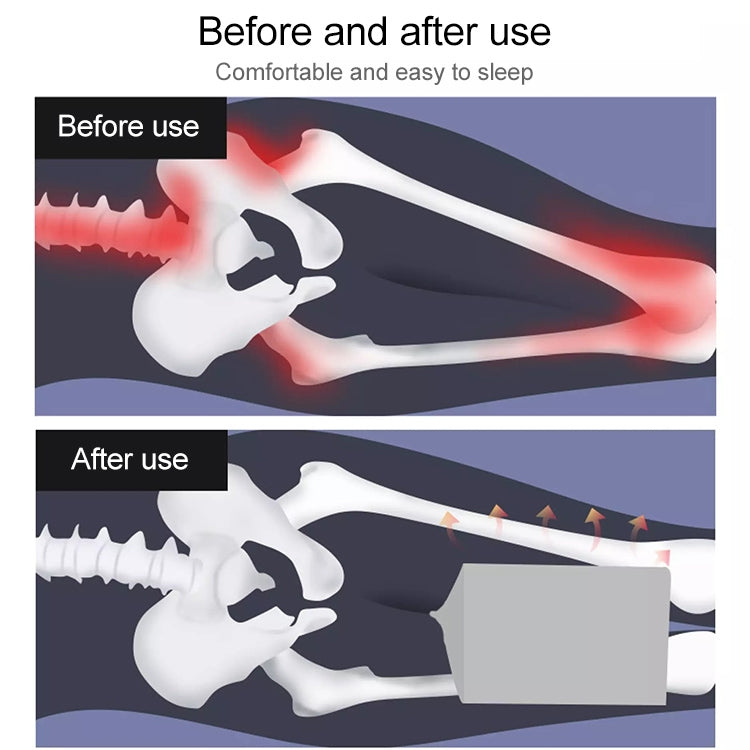 Orthopedic Memory Foam Knee Wedge Pillow for Sleeping Sciatica Back Hip Joint Pain Relief Contour Thigh Leg Pad Support Cushion