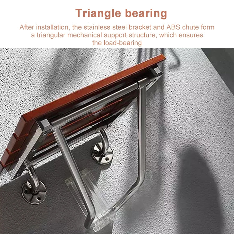 Folding Solid Wood Wall Mounted Relaxation Shower Chair