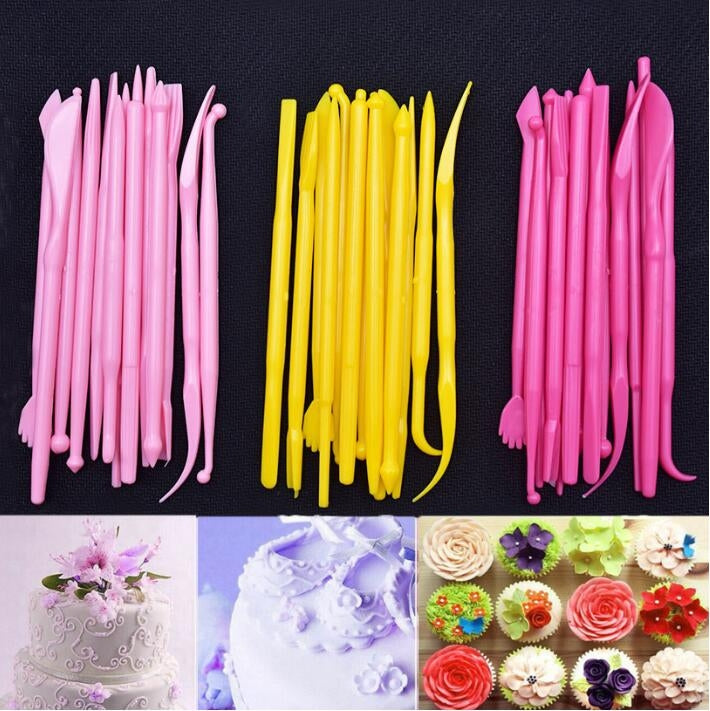 2 Sets Mini Fondant Styling Engraving Group Tools Cake Engraving Pen