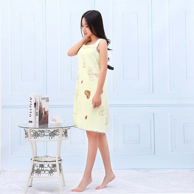 Bath Towels Fashion Lady Wearable Fast Drying Magic Bath Towel Beach Spa Bathrobes Bath Skirt