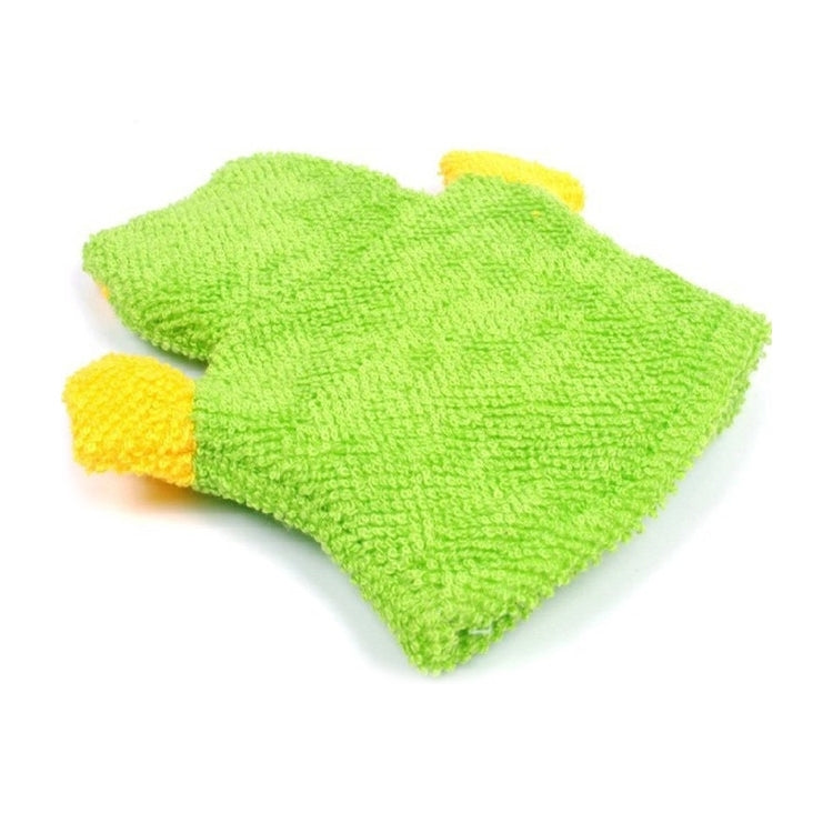 Cartoon Children Double-sided Bath Towel Thickened Bathing Gloves