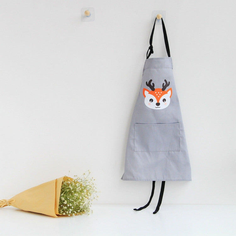 Cartoon Animal Cotton Sleeveless Smock Parent-child Apron