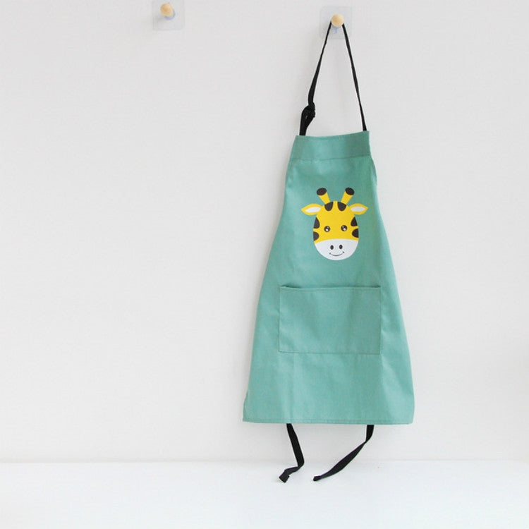 Cartoon Animal Cotton Sleeveless Smock Parent-child Apron