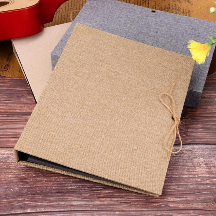 10 inch Vertical Photo Album Hand-paste Linen Album Children Growth Creative Gift Album