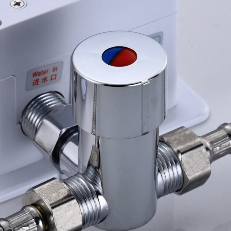 Brass Adjustable Temperature Three-way Valve Cold And Hot Water Mixing Switch Brass Induction Faucet