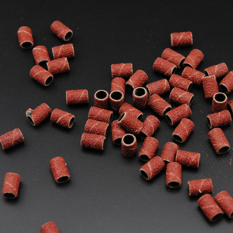 100pcs / Pack Nail Art Electric Grinder Accessories Sandpaper Ring Sand Cloth Ring Grinding Ring