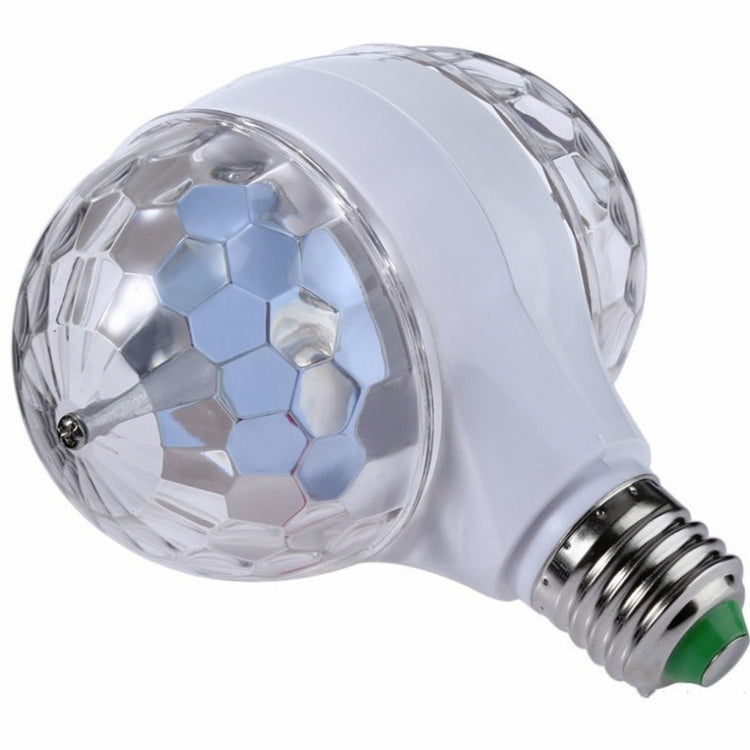 E27 6W LED Double Head Colorful Bulb Rotating Magic Ball Stage Light Laser Projection Lamp E27