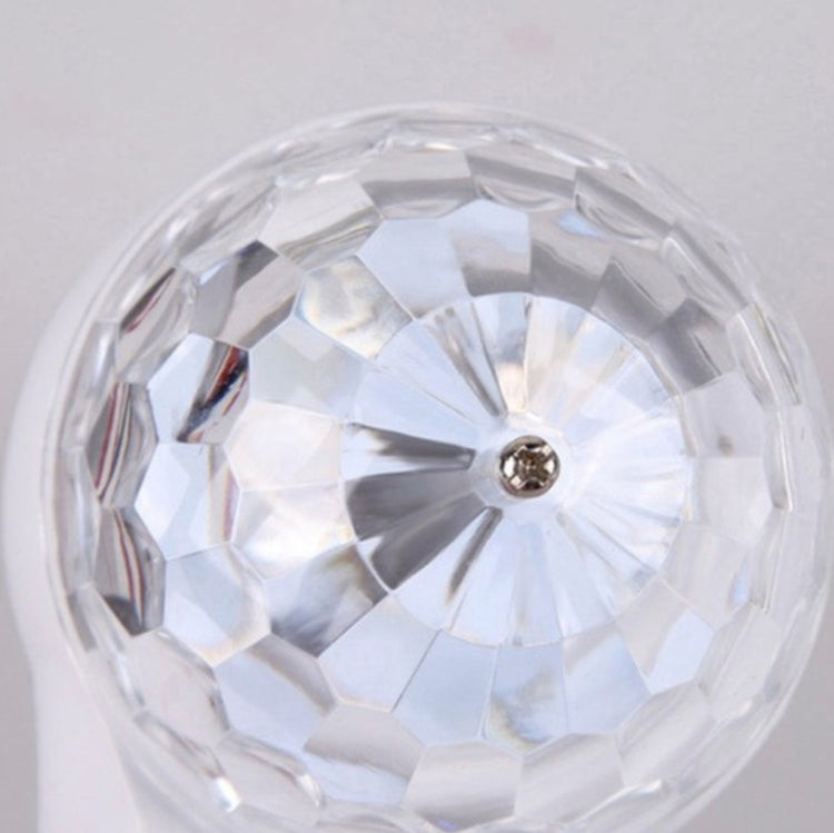 E27 6W LED Double Head Colorful Bulb Rotating Magic Ball Stage Light Laser Projection Lamp E27