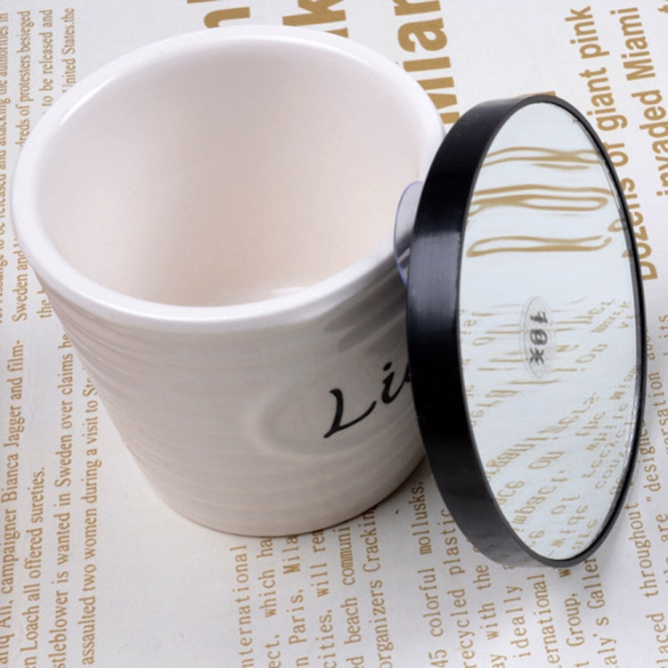 Magnification Small Round Mirror with Suction Cup Makeup Mirror 8.8cm Magnification Makeup Mirror