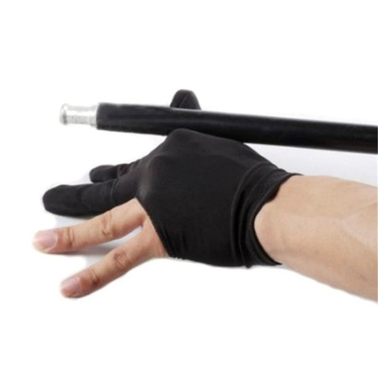 10 PCS/ Set Spandex Snooker Billiard Cue Glove Pool Left Hand Open Three Finger Snooker Accessory
