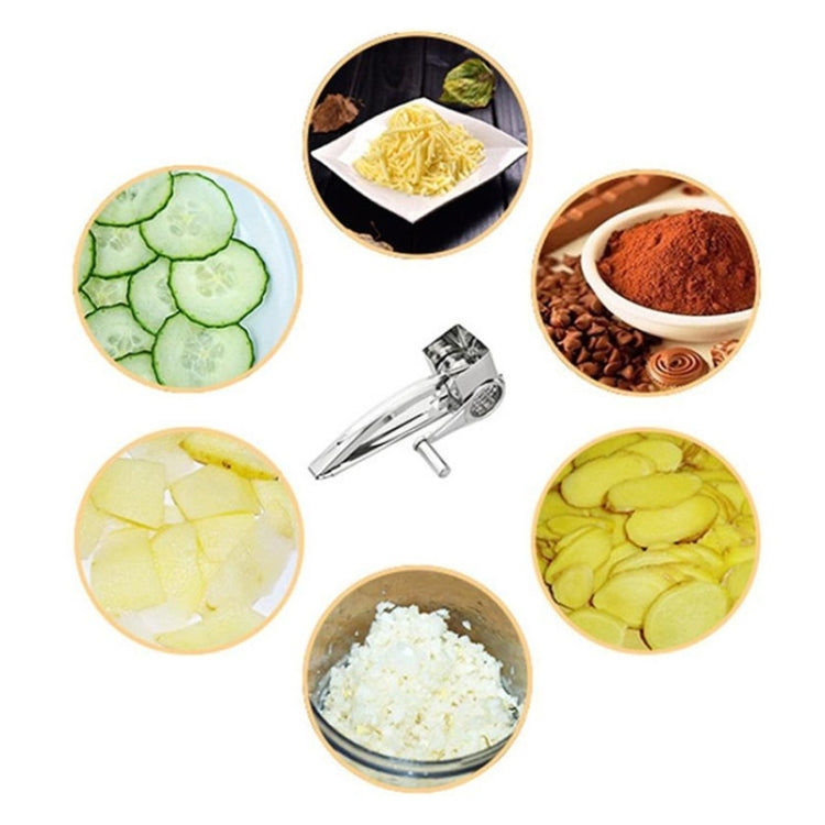 Cheese Grater Rotory Container Stainless Steel Hand-Crank Rotary Shredder