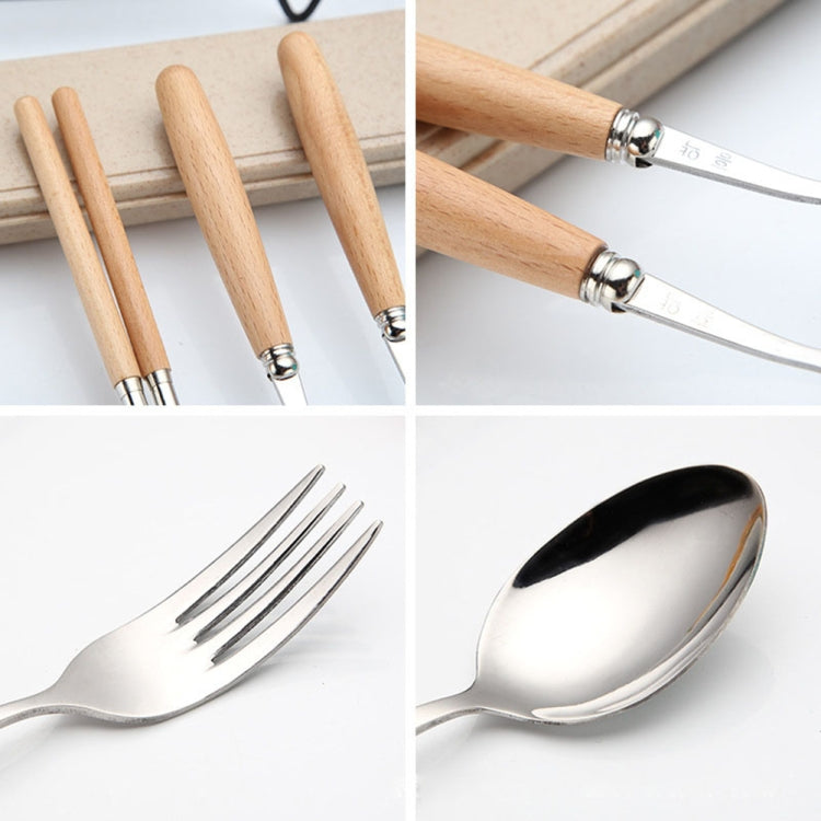 3 in 1 Spoon Chopsticks Fork Cutlery Set Three-piece Creative Work Students Portable Tableware