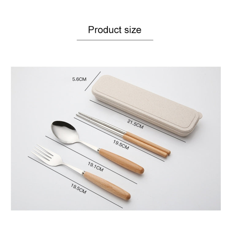 3 in 1 Spoon Chopsticks Fork Cutlery Set Three-piece Creative Work Students Portable Tableware