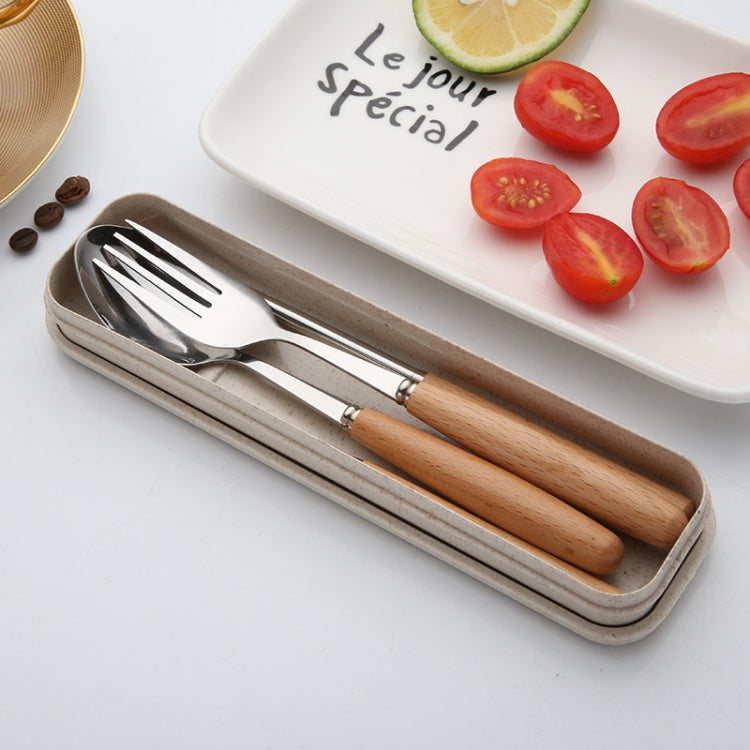 3 in 1 Spoon Chopsticks Fork Cutlery Set Three-piece Creative Work Students Portable Tableware
