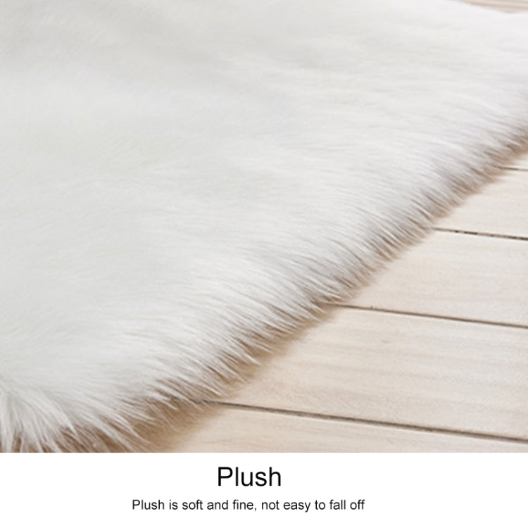 Luxury Rectangle Square Soft Artificial Wool Sheepskin Fluffy Rug Fur Carpet