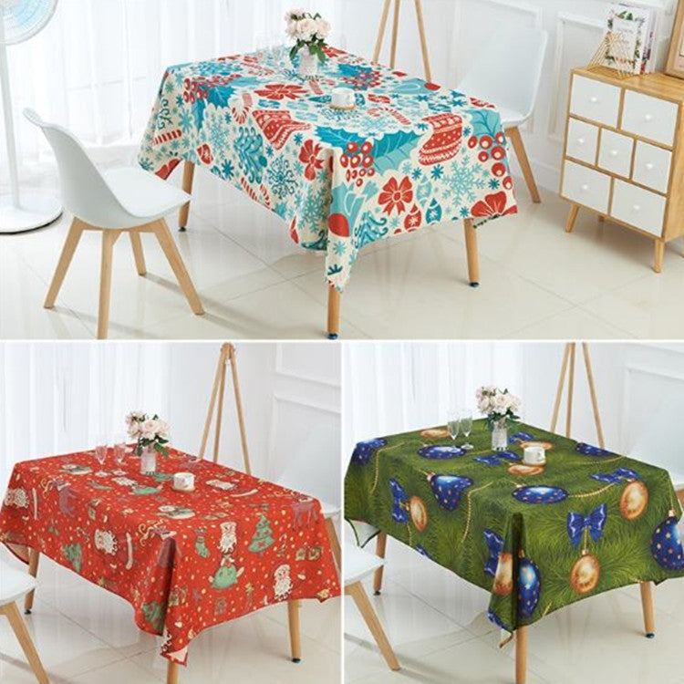Household Encrypted Linen Waterproof Tablecloth