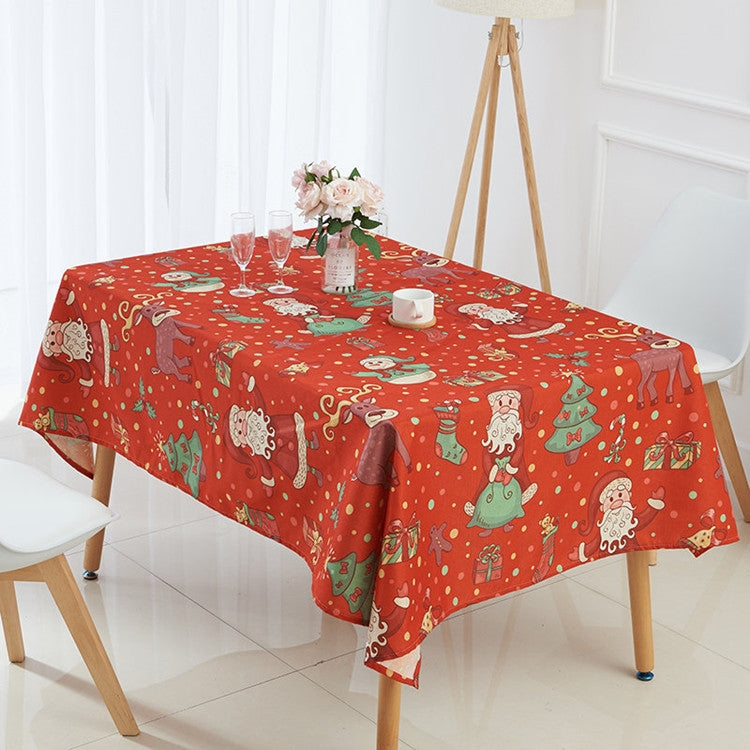Household Encrypted Linen Waterproof Tablecloth