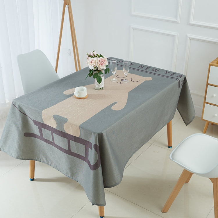 Household Encrypted Linen Waterproof Tablecloth