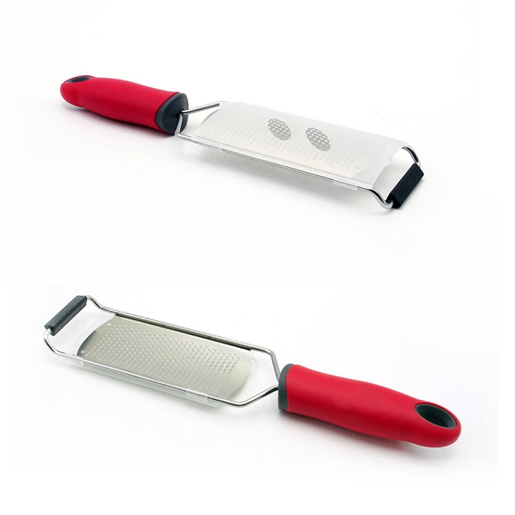 Cheese Grater Stainless Steel Blade Cheese Slicer Lemon Grater Chocolate Scraping Planer with Protective Cover