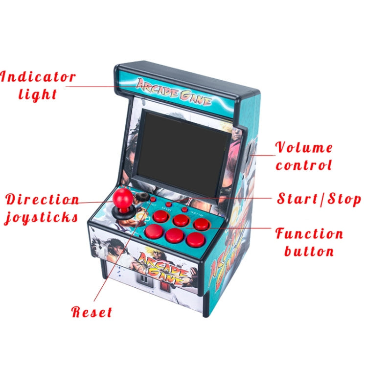 Retro Mini Arcade Handheld Game Console 16-bit Game Console Built-in 156 Classic Games
