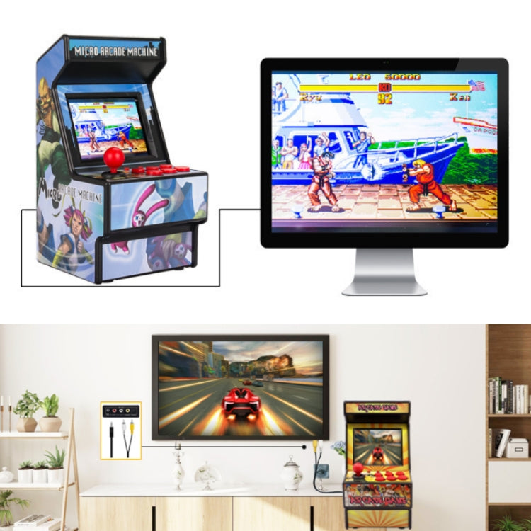 Retro Mini Arcade Handheld Game Console 16-bit Game Console Built-in 156 Classic Games