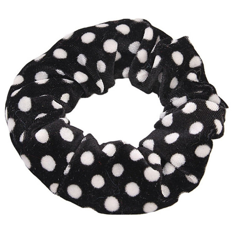 2 PCS Velvet Leopard Hair Ring Gold Velvet Headband Flannel Hair Band Hairball Hair Pocket Flower