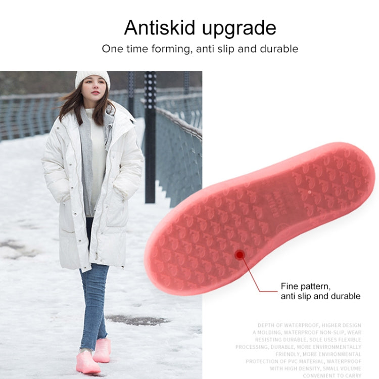 Portable Rain Boots Non-Slip Reusable Waterproof PVC Shoes Covers